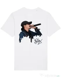 Tricou STANLEY STELLA barbat Adi Morosanu FAMILIA Alb