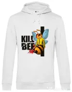 Hoodie barbat cu gluga Kill bee Alb