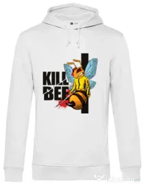 Hoodie barbat cu gluga Kill bee Alb