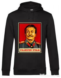 Hoodie barbat cu gluga Sylvester Stalin Negru