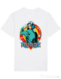 Tricou STANLEY STELLA barbat Strong nurse Alb