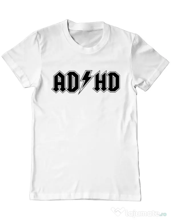 Tricou ADLER barbat ADHD Alb