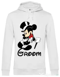 Hoodie Mire B&C Groom Mickey Alb