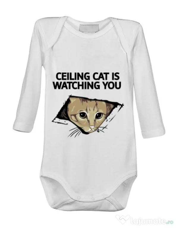 Baby body Ceiling cat Alb
