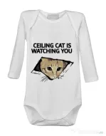 Baby body Ceiling cat Alb