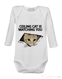 Baby body Ceiling cat Alb