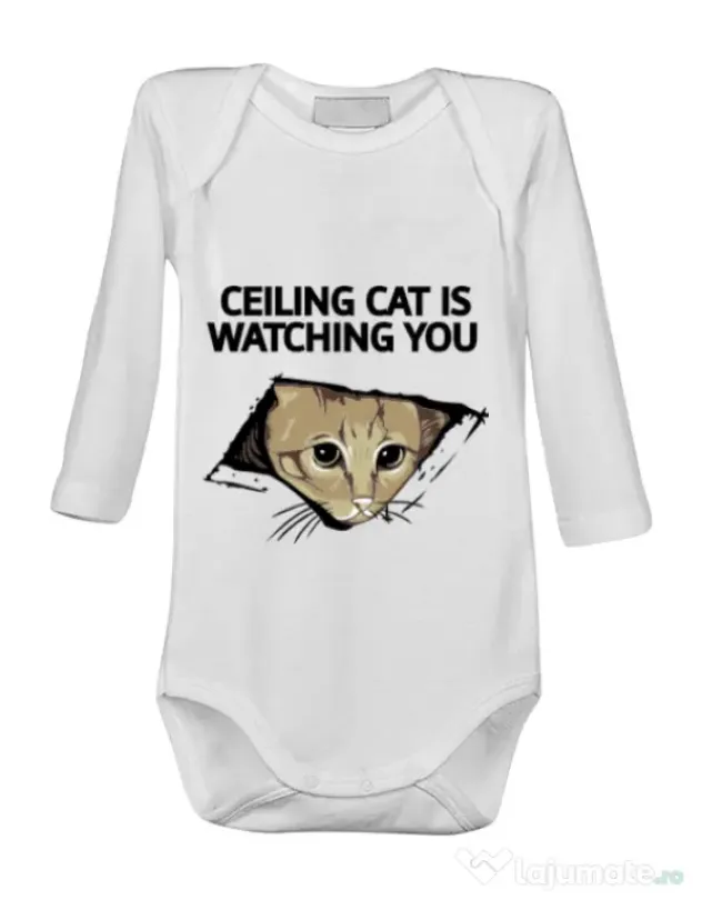 Baby body Ceiling cat Alb