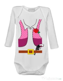 Baby body Cowboy suit 2 Alb