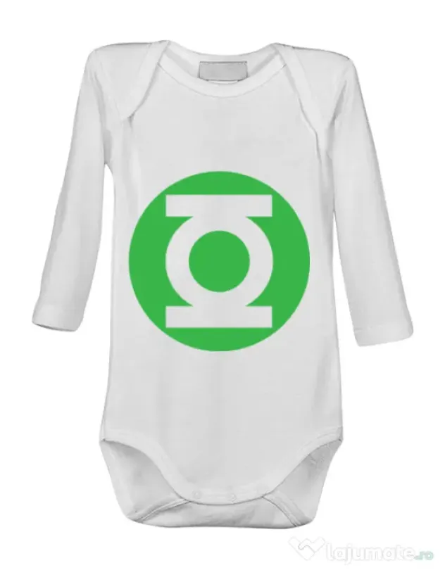 Baby body Green lantern Alb