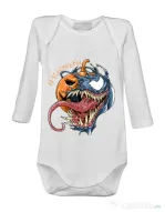Baby body Halloween Venom Alb