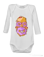 Baby body Homer Donut Alb