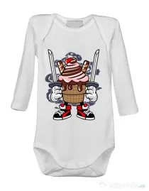 Baby body Ice Cream Ninja Alb