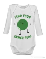 Baby body Inner peas Alb