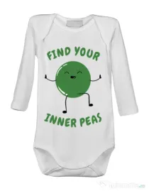 Baby body Inner peas Alb