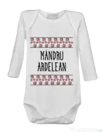 Baby body Mandru ardelean Alb