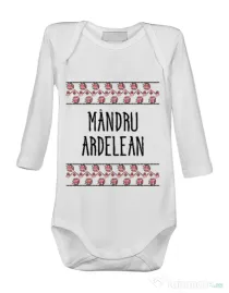Baby body Mandru ardelean Alb