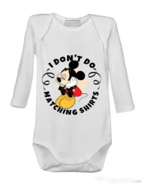 Baby body Matching shirts Alb