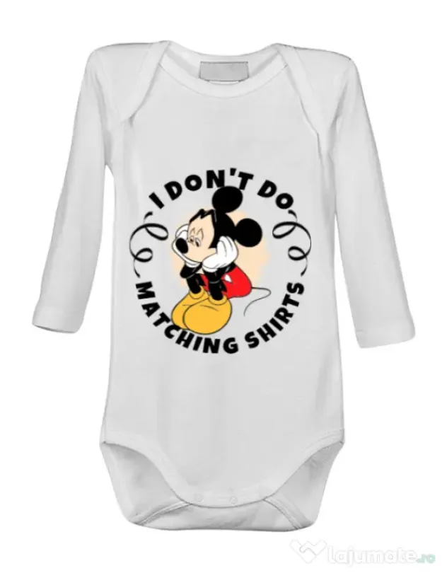 Baby body Matching shirts Alb