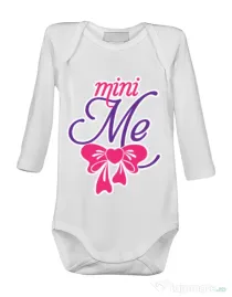 Baby body Mini me Alb