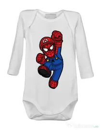 Baby body Spider Plumber Alb