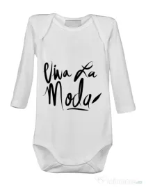 Baby body Viva la moda Alb