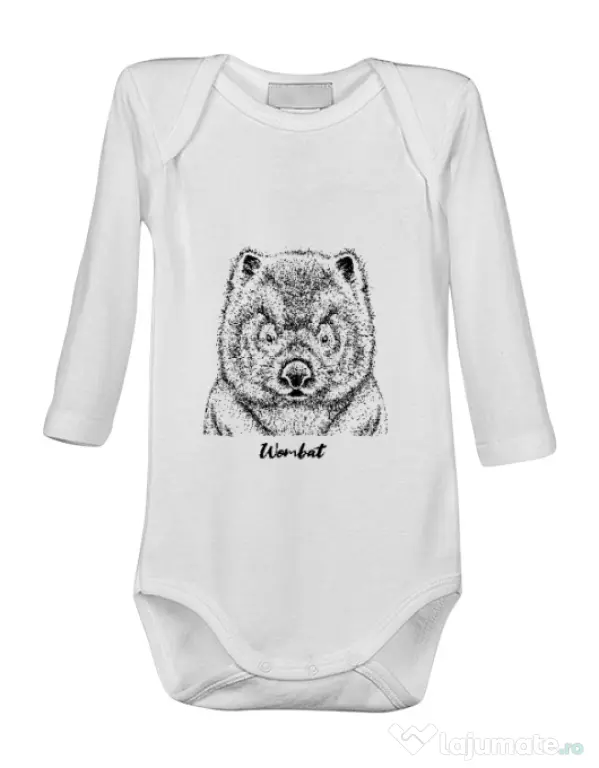 Baby body Wombat Alb