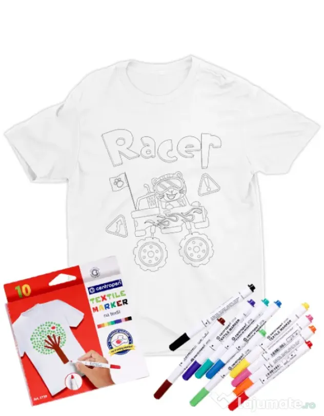Tricou de colorat Racer