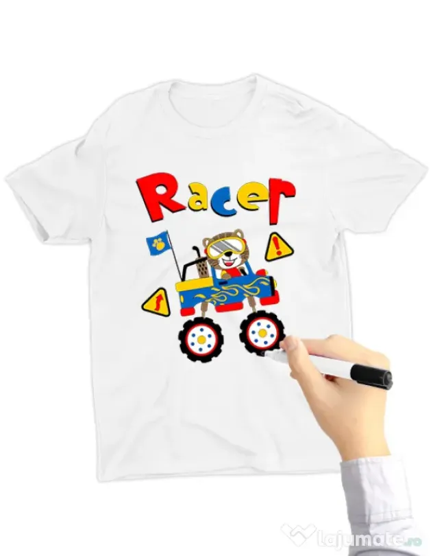Tricou de colorat Racer