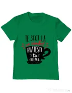 Tricou ADLER copil Te scot la un zambet Verde mediu