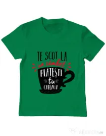 Tricou ADLER copil Te scot la un zambet Verde mediu