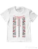 Tricou ADLER copil Etno 1 Alb