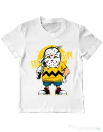 Tricou ADLER copil Bad boy Alb