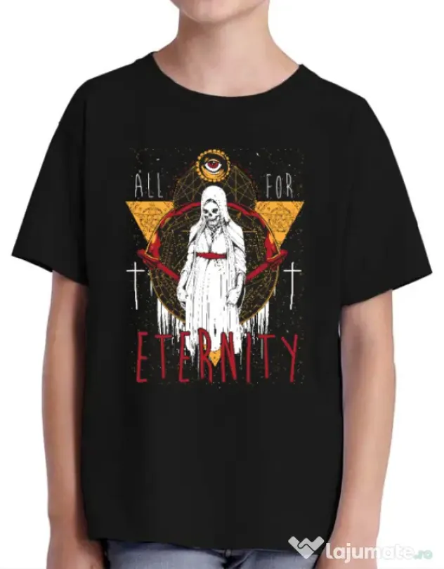 Tricou ADLER copil All for eterniry Negru