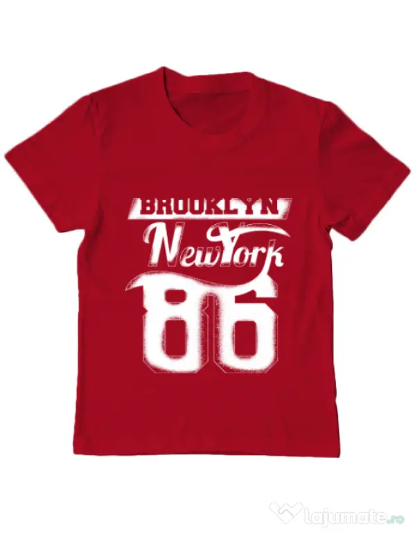 Tricou ADLER copil Brooklyn Rosu