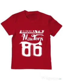 Tricou ADLER copil Brooklyn Rosu