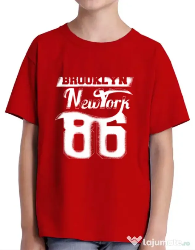 Tricou ADLER copil Brooklyn Rosu