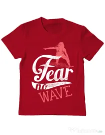 Tricou ADLER copil Fear no wave Rosu
