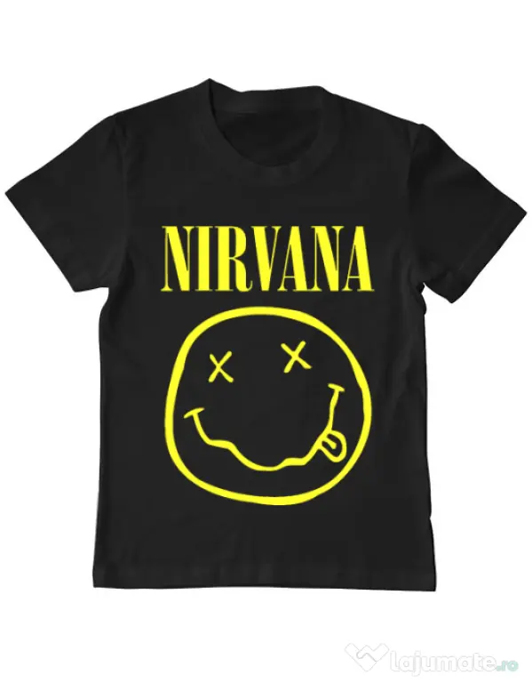 Tricou ADLER copil Nirvana Negru