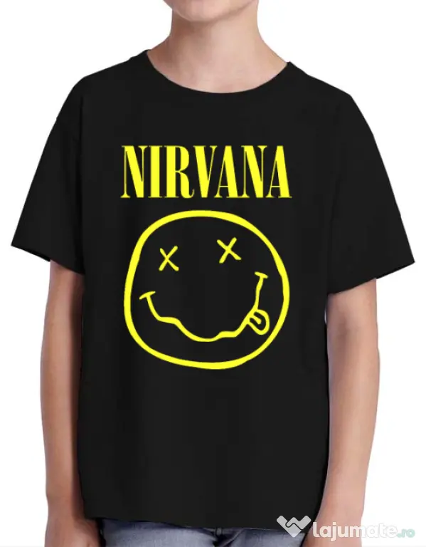 Tricou ADLER copil Nirvana Negru