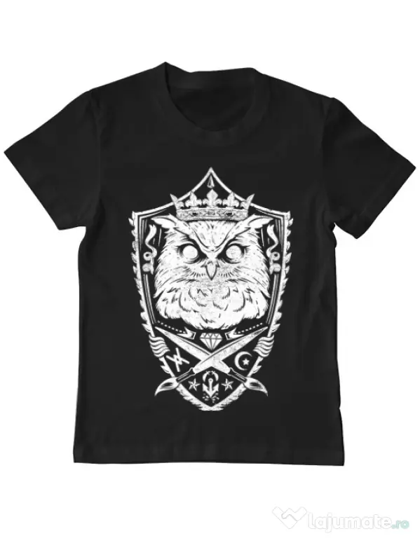 Tricou ADLER copil King of the night Negru