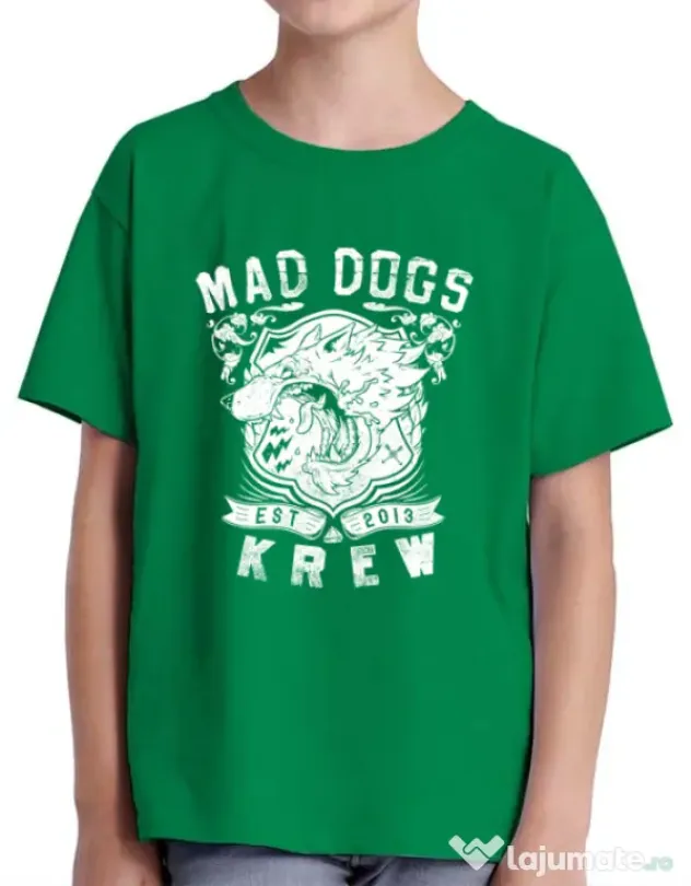 Tricou ADLER copil Mad dogs krew Verde mediu