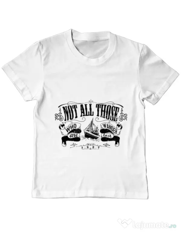Tricou ADLER copil Not lost Alb