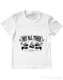 Tricou ADLER copil Not lost Alb
