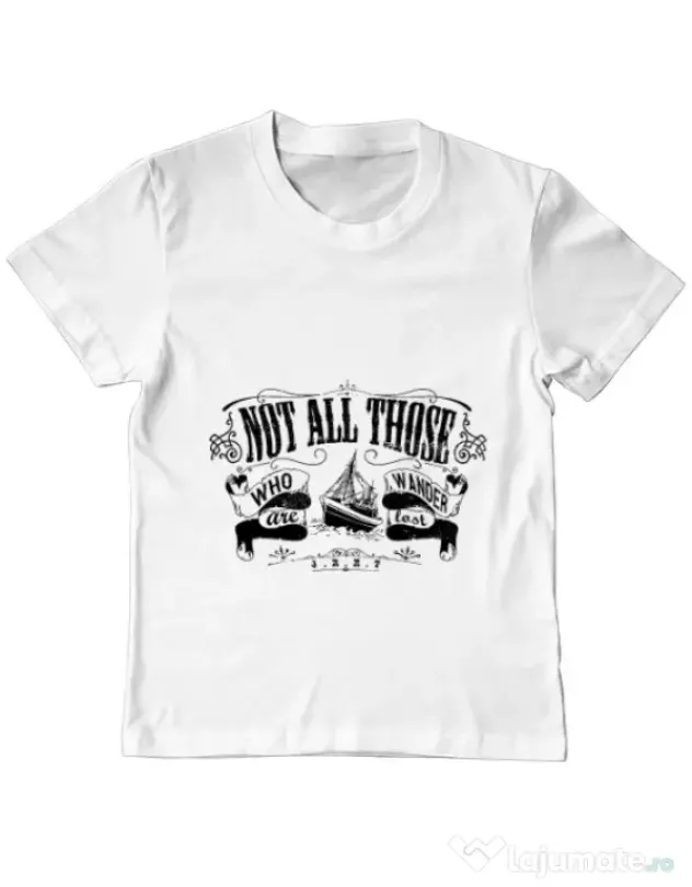 Tricou ADLER copil Not lost Alb