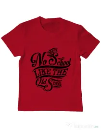 Tricou ADLER copil Old school typography Rosu