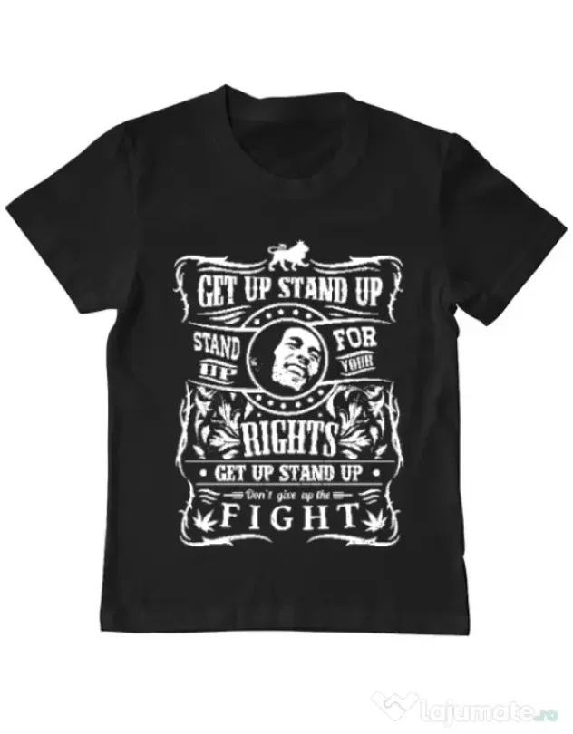 Tricou ADLER copil Stand up for your rights Negru