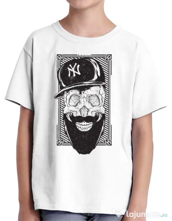 Tricou ADLER copil Swag Alb