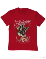 Tricou ADLER copil Wings of war Rosu