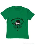 Tricou ADLER copil Wild and free Verde mediu
