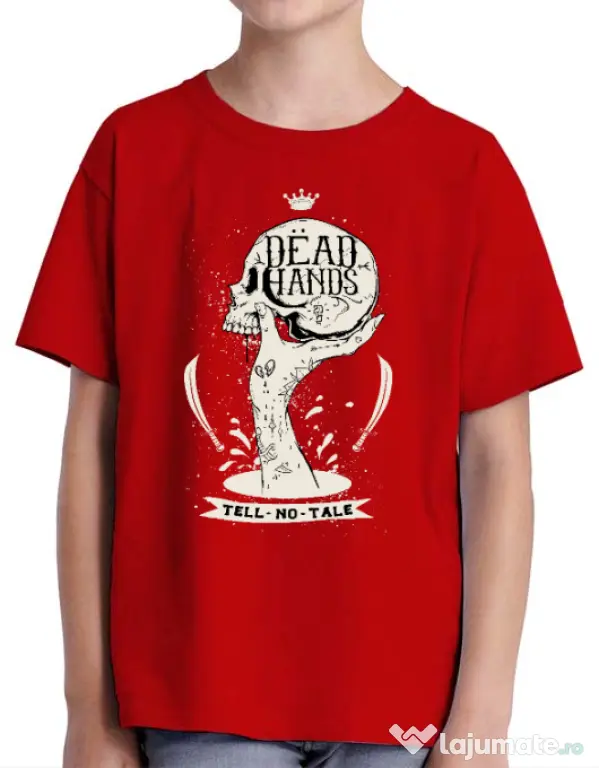 Tricou ADLER copil Dead hands Rosu